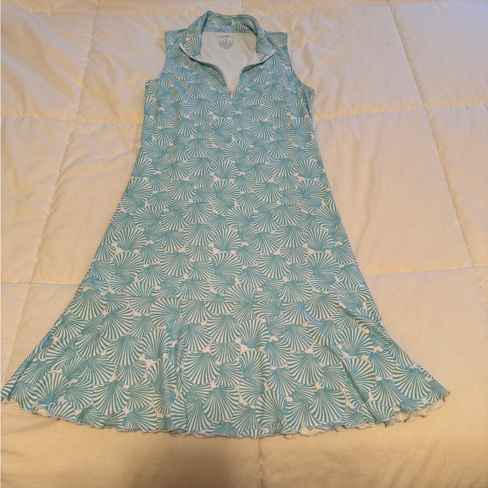 NWOT X by Gottex Sleeveless Aqua Golf Dress size XS Golf, Tennis, Pickleball